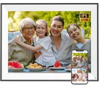 Large-Digital-Photo-Frame 17" Digital Picture Album - Smart Photo Frame Touch Screen 32GB, Motion Sensor, Send Pictures or Videos via App Email to The WiFi Frame, Free Cloud Storage, Wall Mountable