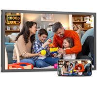 Large Digital-Photo-Frame 21.5" WiFi Picture-Frame - 32GB Digital Picture Frame, 1920x1080 FHD IPS Panel, Wall Mountable, Sync Smartphone Screen, Share Photos Videos via App Email, Gift for Mom Dad