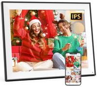 Large Digital Picture Frame 17-inch Electronic Picture Frame - 32GB WiFi Digital Frame, Light Sensor, Wall Mountable, Easy to Share Photo Video via App, Unlimited Cloud Storage, Gift for Women Men