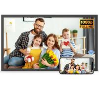 Large Digital Picture Frame 21.5" Digital Photo Frame - 1920x1080 IPS FHD Display, Dual WiFi 32GB, Light Sensor, Auto-Rotate, Wall Mounted, Share Photo/Video Via App Email, for Mom Dad
