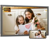 Large-Digital-Picture-Frame 21.5 inch Digital Frame - 32GB Dual-WiFi Digital Frame IPS Panel, Share Photo Video via APP Email, Unlimited Cloud Storage, Wall Mountable for Home Decor, Gift for Mom Dad