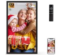 Large Digital Picture Frame 21.5-inch Smart Photo Frame- Dual-WiFi Picture Frame Supports Smartphone Screen Mirroring, Light Sensor, Easy to Share Photos Via App, Email, Best Gifts for Grandparents