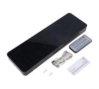 Large Digital Wall Clock 13 Inch with Temperature and Weekday Display, Tabletop Alarm Clock with Remote Control, Adjustable Brightness for Living Room or Office(Green Light)