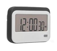 Large Digits Digital Timer Alarm Clock, Small Digital Kitchen Timer for Cooking, Learning, Traveling, Bodybuilding, Silent Mute Countdown Stopwatch with ABS Shell and Silicone Butt (Gray)
