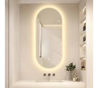 Large Dimmable LED Vanity Mirror - Anti-Fog Shatter-Proof Design for Bathroom Bedroom & Living Room - Perfect for Makeup Grooming & Home Decor