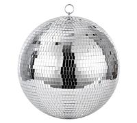 Large Disco Ball Hanging Disco Ball Silver Disco Mirror Ball Rotating Hanging Glass Disco Ball DJ Light Effect Stage Props for Party Decor (Size : 50 cm/20 in)
