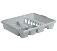 Large Dish Drainer Drying Rack Washing Basket/Tray Strong Kitchen Sink - Silver