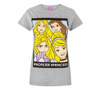 Disney Princess No Filter Women's T-Shirt Grey