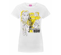 (Large) Disney Short Sleeved T-Shirt (Womens White)
