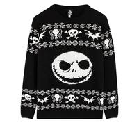 (Large) Disney The Nightmare Before Christmas Christmas Jumper (Unisex Black)