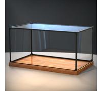 Large Display Case Stackable Plastic Acrylic, Action Figure Doll Stand, High Transparency Protection Collectibles Showcase Organizer Box(50x40x40cm(20x16x16in))