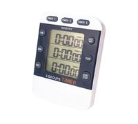 Large Display Cooking Timer Simultaneous Timing Count Up/Down 3 Channel Pocket Digital Kitchen Cooking Kitchen