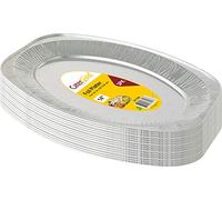 Large Disposable Aluminium Foil Serving Platter Trays 3PK (5 Pack (15 Trays))