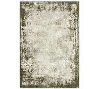 Large Distressed Green Rug - 340 x 240 cm - Border - Kuza