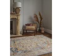 Large Distressed Persian Multicoloured Rug - 290 x 200 cm - Flores