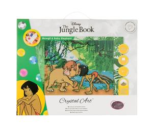 Large DIY Crystal Art Kit Diamond Painting Wooden Frame 50cm - Jungle Book