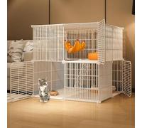 Large DIY Pet Pen - Spacious, Ideal For Cats(White,75x75x73cm)