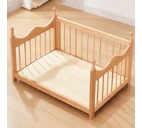 Large Dog Bed, Chew-Proof Bed Calming Solid Wood Board Pet-Friendly, Strong Load-Bearing Capacity, with Smooth Rounded Corners Suitable For Shorter Pets(45 * 35 * 45cm)