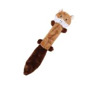 Large Dog Bite-Resistant Sound Plush Item Squirrel, Raccoon, Fox Cartoon Pet Squeaky For Small Medium(Squirrel)