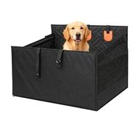 Large Dog Car Seat with Hard Bottom, Up to 68 kg, Waterproof Back Seat Extender for Medium and Large Dogs, Scratch Proof Car Dog Seat with Safety Belt and Storage Pocket 72X56X51CM