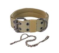 Large Dog Collar, Adjustable with Lead and Metal Buckle, Large Dog Collar | for Camping Training Obedience Walking and Walking