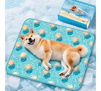 Large Dog Cooling Mat 90 x 60 CM 2025 Latest Solid Gel Self-Cooling Mat for dogs Pet Cool Bed Durable Cool Pads, Non-Toxic waterproof Anti-Scratch Apply Foldable Indoors Outdoors Car