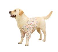 Large Dog Elbow Protection T-Shirt,Dog Summer Mesh Breathable Cool Short Clothing Pet Anti Licking Joint Recovery Suit for Medium Large Dogs_6XL(Letters)