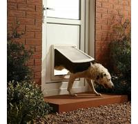 Large Dog Flap Extra Large 2 Way Pet Door Gate Entrance 2 Way Locking Pet Wall
