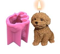 Large Dog Molds - Cute Puppy Resin Form, Fondant Cake Canine Shape, Silicone Craft Tool | DIY Casting Template for Candle Wax Clay Decoration Projects Home Studio Artisan Workshop Supplies Sets