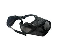 Large Dog Muzzle - Adjustable Ventilated Mesh Pet Muzzle Anti-Bite Anti-Bark Anti-Lick(Black,X-Small)
