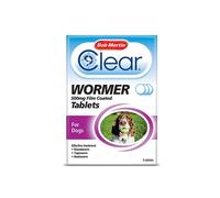 (Large Dog, Single) Bob Martin Clear Wormer Tablets For Dogs