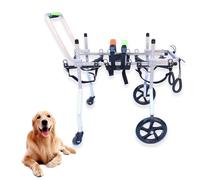 Large Dog Wheelchair - 4-Wheel Mobility Cart, Assistive Scooter for Weak Hind Legs in Large Dogs, Durable Support for Disabled Pets, Adjustable & Comfortable