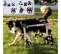 Large Dog Wheelchair - Adjustable 4-Wheel/2-Wheel Support Cart for Extra Large Pets - Mobility Aid for Canine Rear Leg Disability - Durable Trailer for Big Dogs
