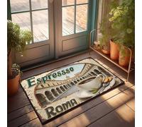 Large Door Mats Outdoor Espresso Roma: A Cup Of Coffee In The Heart Of Italy Doormat Man Cave Decor Fall Door Mats Outdoor(40X60CM)