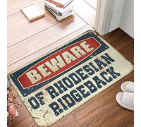 Large Doormats for Outdoor Entrance Beware of Rhodesian Ridgeback Rug Fall Door Decor Out Door Mat Outdoor (Size : 40X60CM)