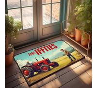 Large Doormats For Outdoor Entrance Rustic Romance: A Tractor Tale In The Golden Fields Doormat Large Outdoor Rug Funny Front Door Mat Outdoor(50X80CM)