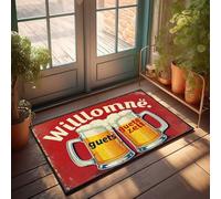 Large Doormats For Outdoor Entrance Willkommen Zu Guete Zelt: A Toast To Good Times! Doormat Large Outdoor Rug Funny Front Door Mat Outdoor(65X90CM)
