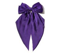 Large Double Layer Hair Bowknot Clip for Adults Teens Soft Ribbon Fabric Barrettes Metal Hairpin for Daily Styling Large Hair Bow Clip for Women French Metal Barrettes Party Pin for Thick Vintage