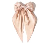 Large Double Layer Hair Bowknot Clip for Adults Teens Soft Ribbon Fabric Barrettes Metal Hairpin for Daily Styling Large Hair Bow Clip for Women French Metal Barrettes Party Pin for Thick Vintage