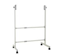 Large Double-Sided Mobile Projection Whiteboard Stand 60x90cm Height Adjustable 360° Rotating Movable Magnetic Dry Erase Board Stand for School & Office Use