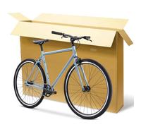 Large Double Walled Bicycle Carboard Box | Flat-Pack Packaging Box for Moving House | Strong Carry Case for TVs, Bikes & Artwork Cardboard Bike Box for Air Travel | Guitar Shipping Box with 2 Handles