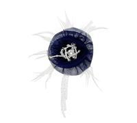 Large Down Brooch Hat Decorative Shawl Clip Fashion Evening Dress Accessories Flower Brooch