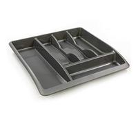 Addis 510855 Plastic Drawer Organiser, Metallic, 40 x 38.5 x 6 cm