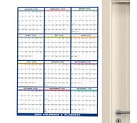 Large Dry Erase Calendar 2026-12 Month Wall Calendar Planner 2026, Double-Sided Erasable Laminated Yearly Planner, for Indoor Home Fridge Offices Whiteboard School Teachers Students Kids Friends