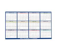 Large Dry Erase Calendar For Wall - 2026 Yearly Wall Planner Whiteboard Style, 12 Month Schedule | 24 X 36 Inch Oversized Planning Calendar Paper Material Ideal For Home Office School Studen