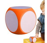 Large Dry Wipe Dice - 4 Inch Writable Wipe Clean Blank Dice, Soft DIY Game Pad for Classroom Teaching, Math and Phonics Learning, Reusable Party R