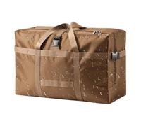 Large Duffel Bags - Waterproof, Foldable, Large Capacity with Handle - Weekend and Overnight Travel Bag | For Clothes, Blankets, Shoes, Decorations, Home Wardrobes, Wardrobes, dark khaki, L, Please