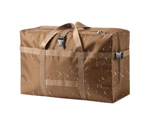 Large Duffel Bags - Waterproof, Foldable, Large Capacity with Handle - Weekend and Overnight Travel Bag | For Clothes, Blankets, Shoes, Decorations, Home Wardrobes, Wardrobes, dark khaki, L, Please