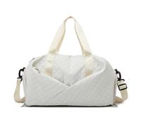 Large Duffle Bag Sport Gym Bag for Women and Men Outdoor Overnight Camp Bag, Off White