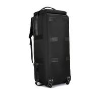 Large Duffle Bag with Wheels Handbag Travel CampingTrolley 3-in-1 Convertible Water-Resistant Foldable Carry On for Travel Work(Black)